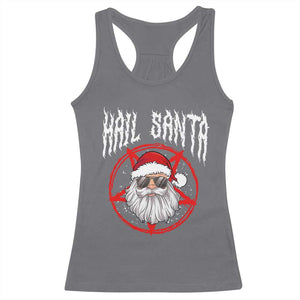 Hail Santa Christmas Racerback Tank Top Goth Christmas Horror Lover Gift TS10 Charcoal Print Your Wear