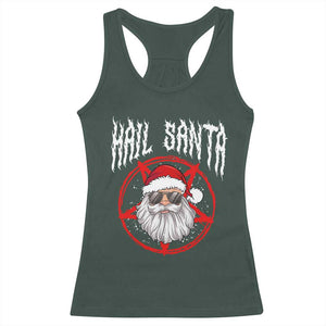 Hail Santa Christmas Racerback Tank Top Goth Christmas Horror Lover Gift TS10 Dark Forest Green Print Your Wear