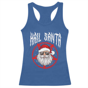 Hail Santa Christmas Racerback Tank Top Goth Christmas Horror Lover Gift TS10 Royal Blue Print Your Wear