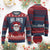 Hail Santa Xmas Ugly Christmas Sweater Goth Xmas Horror Lover Gift TS10 Burgundy Print Your Wear