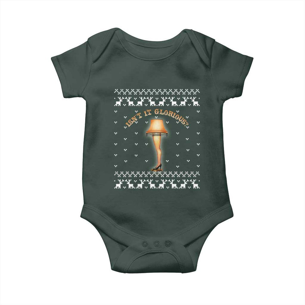 Funny Christmas Movie Baby Onesie Glorious Leg Lamp Ugly Gift TS10 Print Your Wear