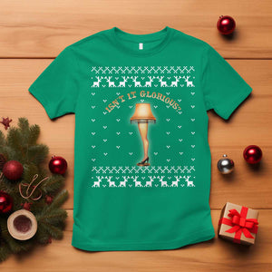 Funny Christmas Movie T Shirt Glorious Leg Lamp Ugly Gift TS10 Irish Green Print Your Wear