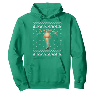 Funny Christmas Movie Hoodie Glorious Leg Lamp Ugly Gift TS10 Irish Green Print Your Wear