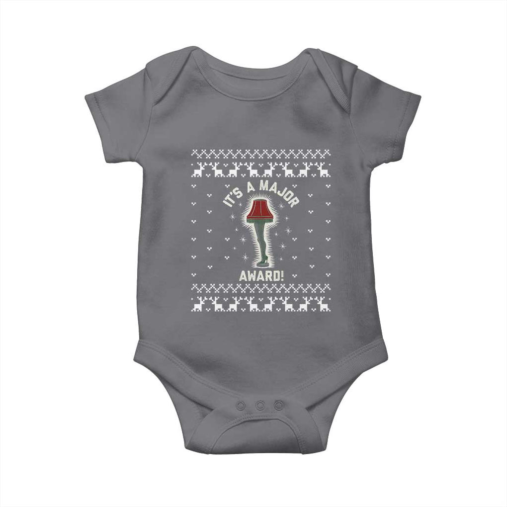 Funny Christmas Movie Baby Onesie It's A Major Award Leg Lamp Ugly Gift TS10 Charcoal Print Your Wear
