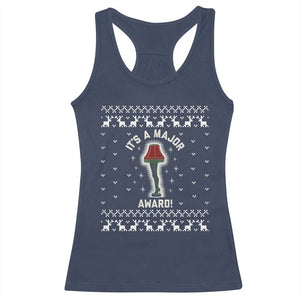 Funny Christmas Movie Racerback Tank Top It's A Major Award Leg Lamp Ugly Gift TS10 Navy Print Your Wear