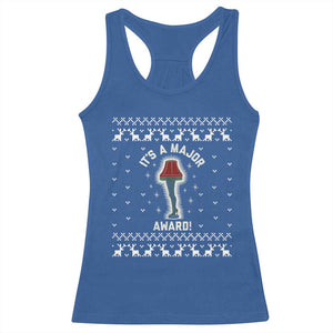Funny Christmas Movie Racerback Tank Top It's A Major Award Leg Lamp Ugly Gift TS10 Royal Blue Print Your Wear
