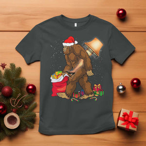 Bigfoot Christmas T Shirt Xmas Movie Sasquatch Lovers TS10 Dark Heather Print Your Wear