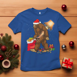 Bigfoot Christmas T Shirt Xmas Movie Sasquatch Lovers TS10 Royal Blue Print Your Wear