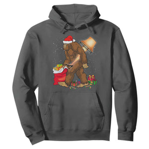 Bigfoot Christmas Hoodie Xmas Movie Sasquatch Lovers TS10 Dark Heather Print Your Wear