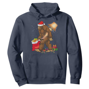 Bigfoot Christmas Hoodie Xmas Movie Sasquatch Lovers TS10 Navy Print Your Wear