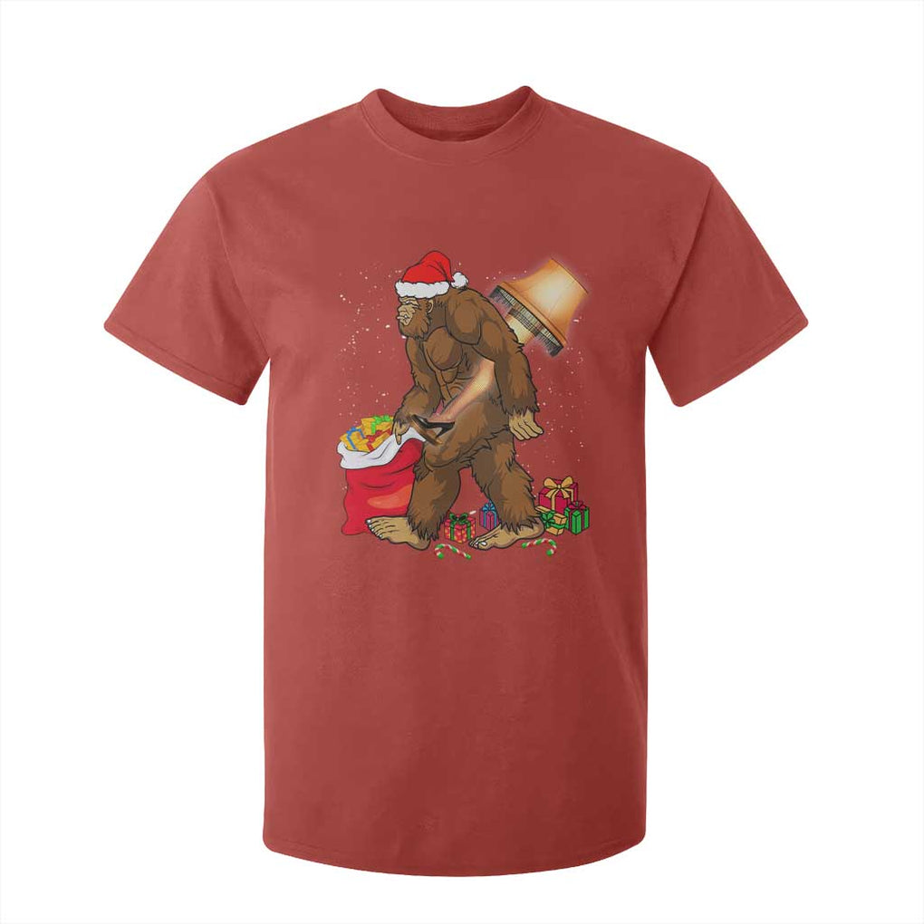 Bigfoot Christmas T Shirt For Kid Xmas Movie Sasquatch Lovers TS10 Red Print Your Wear