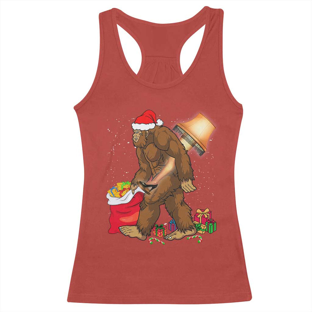 Bigfoot Christmas Racerback Tank Top Xmas Movie Sasquatch Lovers TS10 Red Print Your Wear