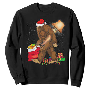 Bigfoot Christmas Sweatshirt Xmas Movie Sasquatch Lovers TS10 Black Print Your Wear