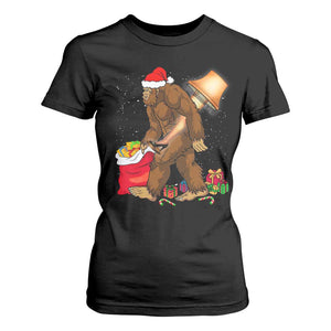 Bigfoot Christmas T Shirt For Women Xmas Movie Sasquatch Lovers TS10 Black Print Your Wear