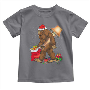 Bigfoot Christmas Toddler T Shirt Xmas Movie Sasquatch Lovers TS10 Charcoal Print Your Wear