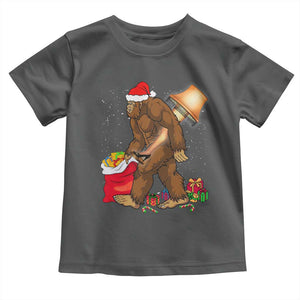 Bigfoot Christmas Toddler T Shirt Xmas Movie Sasquatch Lovers TS10 Dark Heather Print Your Wear