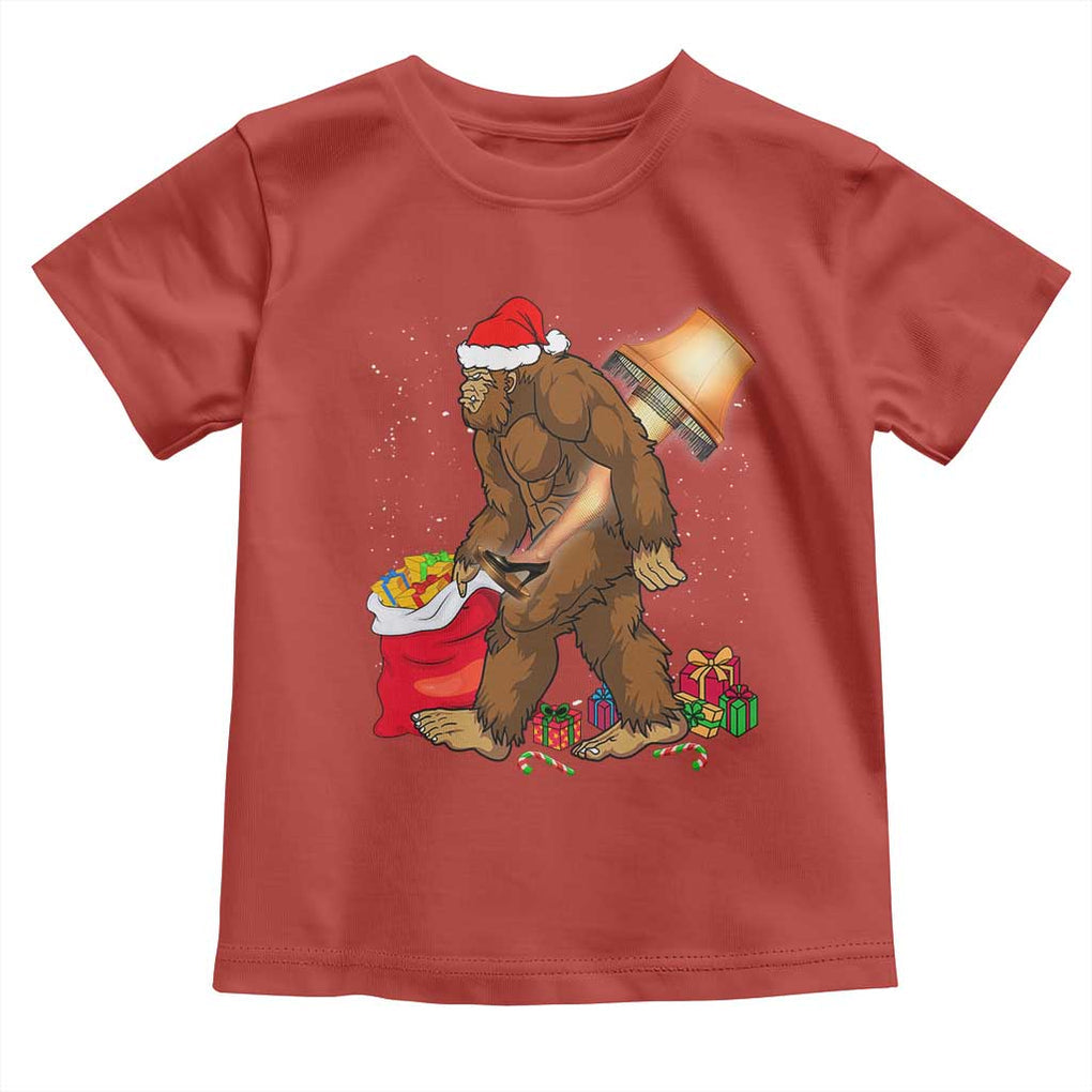Bigfoot Christmas Toddler T Shirt Xmas Movie Sasquatch Lovers TS10 Red Print Your Wear