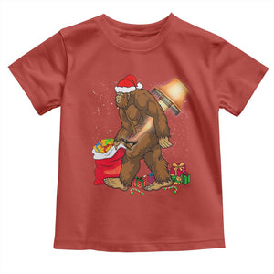 Bigfoot Christmas Toddler T Shirt Xmas Movie Sasquatch Lovers TS10 Red Print Your Wear