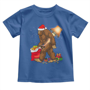 Bigfoot Christmas Toddler T Shirt Xmas Movie Sasquatch Lovers TS10 Royal Blue Print Your Wear