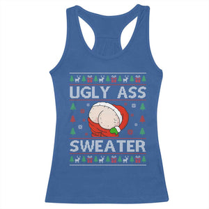 Funny Santa Christmas Racerback Tank Top Ugly Ass XMas Elephant Gift for Him TS10 Royal Blue Print Your Wear