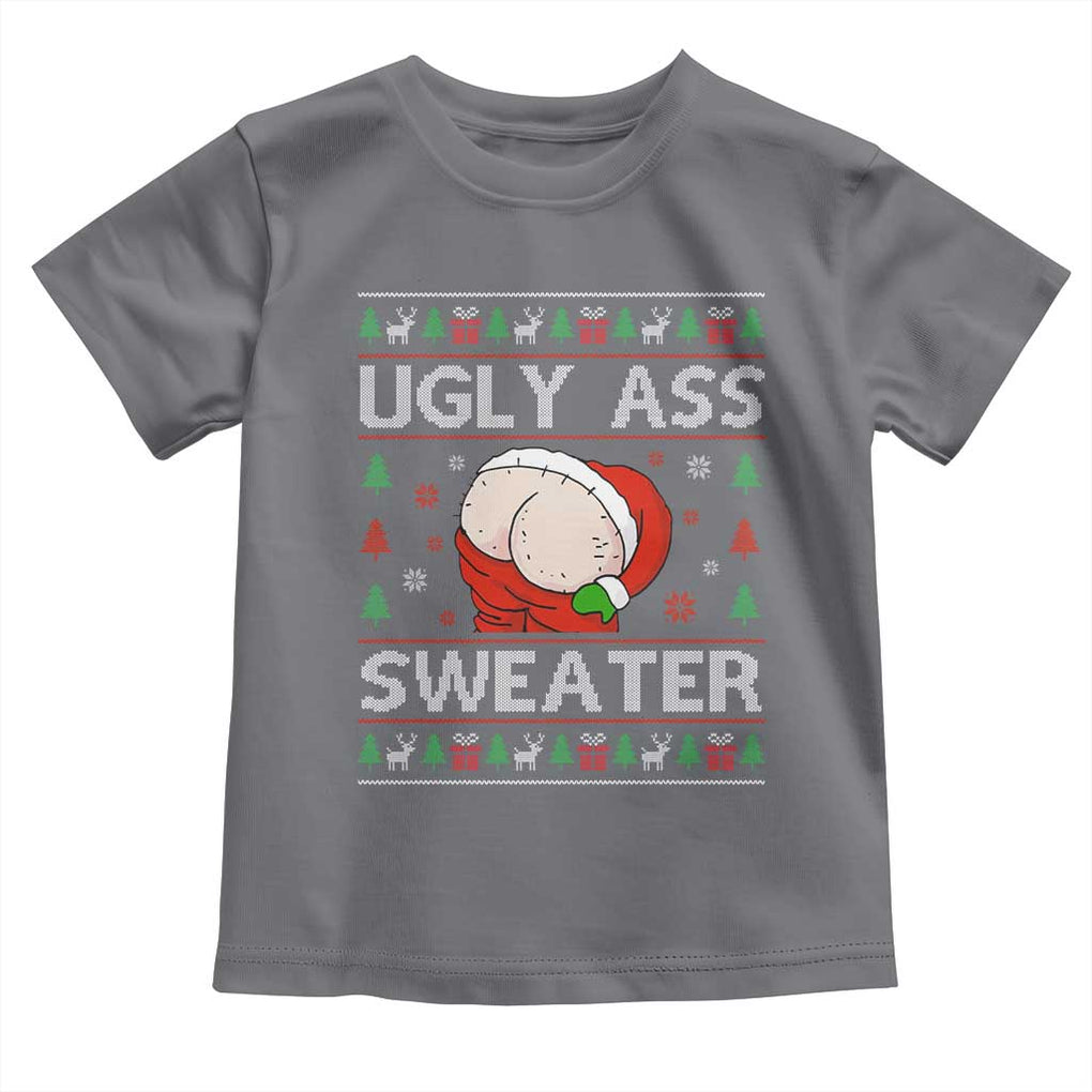 Funny Santa Christmas Toddler T Shirt Ugly Ass XMas Elephant Gift for Him TS10 Charcoal Print Your Wear