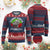Raccoon Xmas Ugly Christmas Sweater Sorry Santa I've Been Feral Retro Xmas Tree TS10 Burgundy Print Your Wear