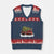 Fire Truck Xmas V-Neck Knit Sweater Vest Fireman Xmas Firefighter TS10 Navy Red Print Your Wear