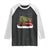 Fire Truck Christmas Raglan Shirt Fireman Xmas Firefighter TS10 Black White Print Your Wear