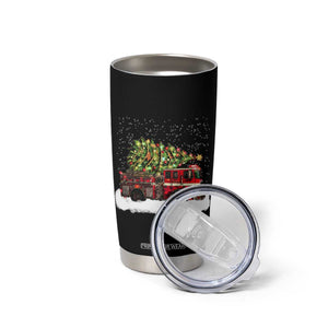 Fire Truck Christmas Tumbler Cup Fireman Xmas Firefighter TS10 Print Your Wear