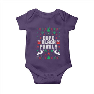 African American Family Christmas Baby Onesie Dope Black Family Matching Ugly Christmas TS10 Purple Print Your Wear