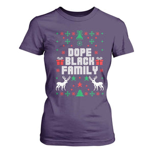 African American Family Christmas T Shirt For Women Dope Black Family Matching Ugly Christmas TS10 Purple Print Your Wear