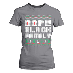 African American Family Christmas T Shirt For Women Dope Black Family Matching Ugly Xmas TS10 Charcoal Print Your Wear