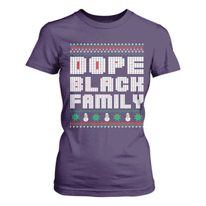 African American Family Christmas T Shirt For Women Dope Black Family Matching Ugly Xmas TS10 Purple Print Your Wear