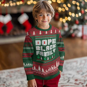 African American Family Ugly Christmas Sweater Dope Black Family Matching Ugly Xmas TS10 Christmas Print Your Wear