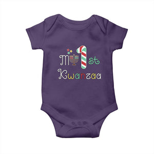 My 1st Kwanzaa Baby Onesie Babys First Kwanzaa Kinara Gift TS10 Purple Print Your Wear