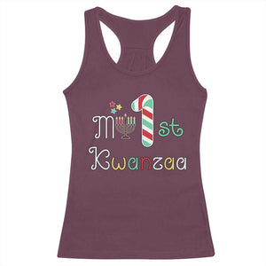 My 1st Kwanzaa Racerback Tank Top Babys First Kwanzaa Kinara Gift TS10 Maroon Print Your Wear