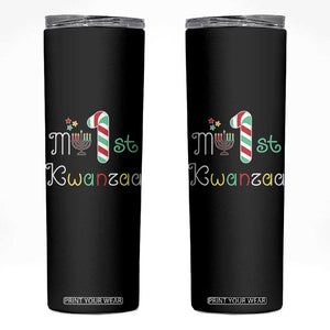 My 1st Kwanzaa Skinny Tumbler Babys First Kwanzaa Kinara Gift TS10 Black Print Your Wear