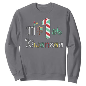 My 1st Kwanzaa Sweatshirt Babys First Kwanzaa Kinara Gift TS10 Charcoal Print Your Wear