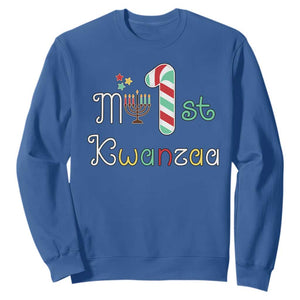 My 1st Kwanzaa Sweatshirt Babys First Kwanzaa Kinara Gift TS10 Royal Blue Print Your Wear