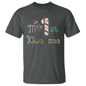 My 1st Kwanzaa T Shirt Babys First Kwanzaa Kinara Gift TS10 Dark Heather Print Your Wear