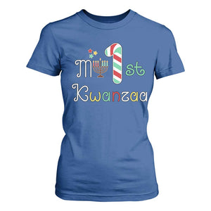 My 1st Kwanzaa T Shirt For Women Babys First Kwanzaa Kinara Gift TS10 Royal Blue Print Your Wear