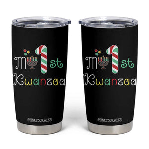 My 1st Kwanzaa Tumbler Cup Babys First Kwanzaa Kinara Gift TS10 Black Print Your Wear