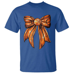Basketball Coquette Bow T Shirt Game Day TS10 Royal Blue Print Your Wear