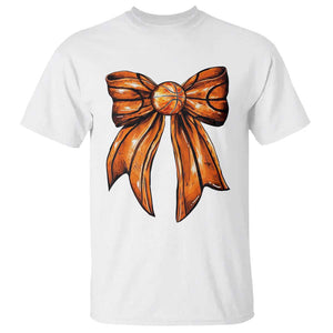 Basketball Coquette Bow T Shirt Game Day TS10 White Print Your Wear