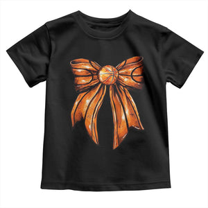 Basketball Coquette Bow Toddler T Shirt Game Day TS10 Black Print Your Wear
