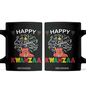 Happy Kwanzaa Coffee Mug African American Afro Queen Nguzo Saba TS10 Black Print Your Wear