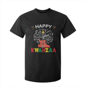 Happy Kwanzaa T Shirt For Kid African American Afro Queen Nguzo Saba TS10 Black Print Your Wear