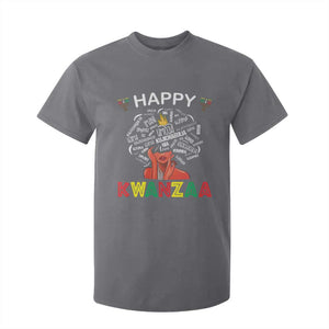 Happy Kwanzaa T Shirt For Kid African American Afro Queen Nguzo Saba TS10 Charcoal Print Your Wear