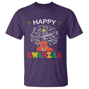 Happy Kwanzaa T Shirt African American Afro Queen Nguzo Saba TS10 Purple Print Your Wear