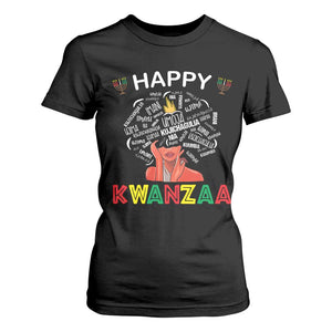 Happy Kwanzaa T Shirt For Women African American Afro Queen Nguzo Saba TS10 Black Print Your Wear